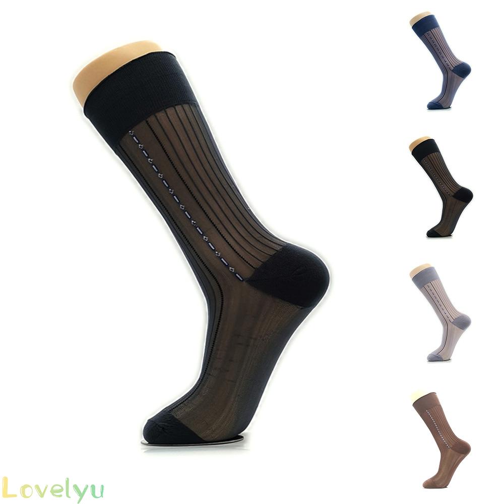 1 Cặp Vớ Dài Đến Đầu Gối Kẻ Sọc Quyến Rũ Cho Nam 100%