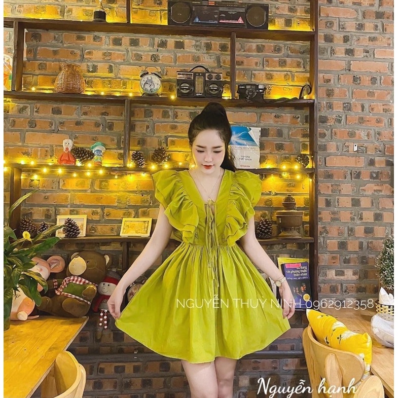 ĐẦM CÁNH TIÊN LỤA CỘT DÂY NƠ NGỰC BBD