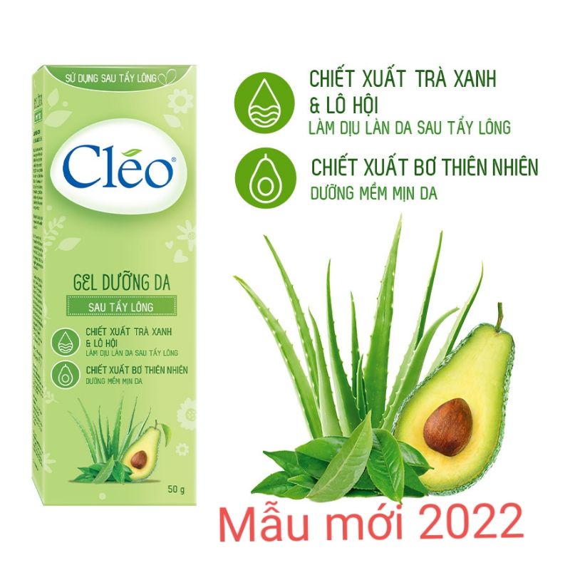 Kem tẩy lông Cleo & Gel dưỡng ch,làm dịu da sau tẩy lông
