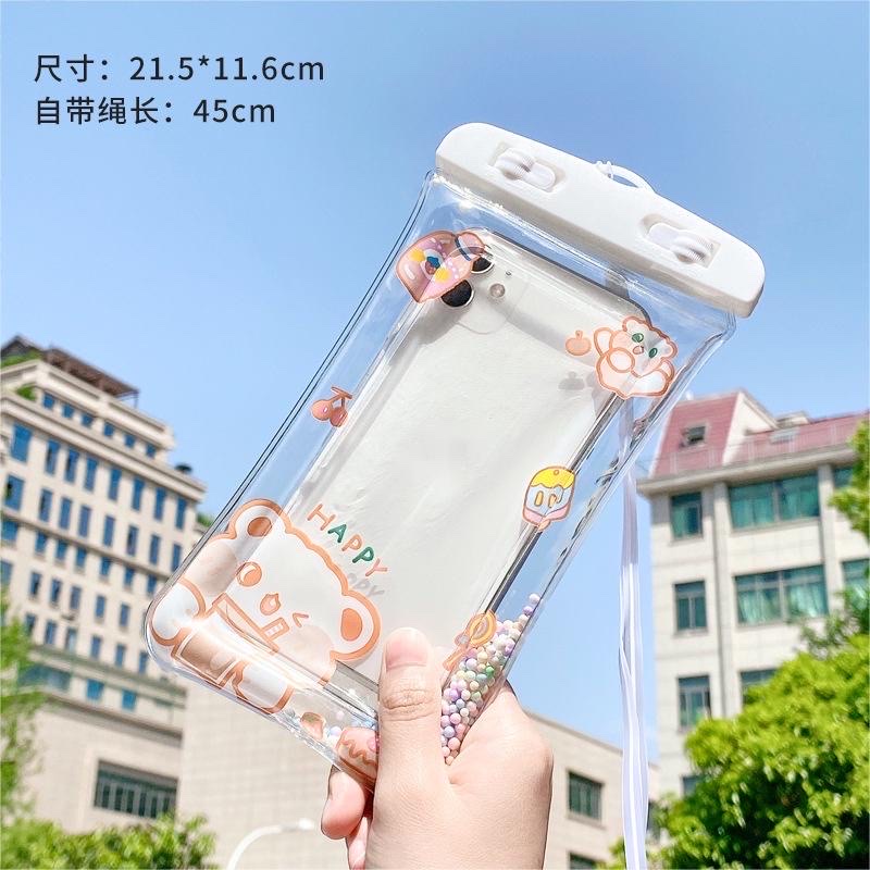 Túi chống nước điện thoại viền phao hoạt hình cute nổi trên mặt nước đi bơi, đi biển, đi mưa LOẠI 1