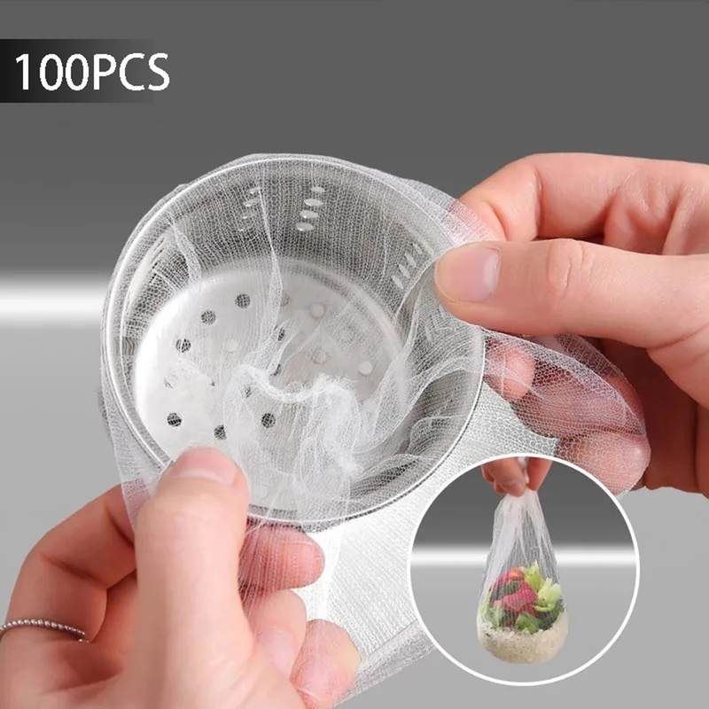 100 Túi Lọc Rác Bồn Rửa Chén Tiện Lợi