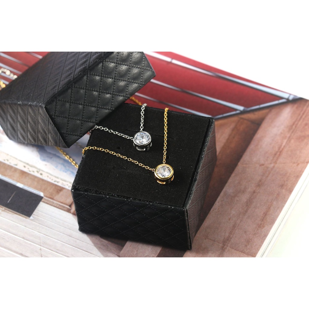 [FreeShip] Dây chuyền nữ titan đá trắng X1-303 - CAM KẾT KHÔNG BAY MÀU