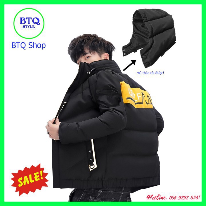 Áo khoác phao nam có mũ tháo rời { HÀNG CAO CẤP BÁN SHOP } | BigBuy360 - bigbuy360.vn