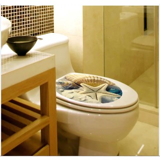 Decal dán toilet - sao biển