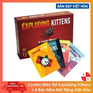 Combo Mèo Nổ Cơ Bản Và 4 Bản Mở Rộng Mèo Nổ Việt Hóa Bản Đẹp