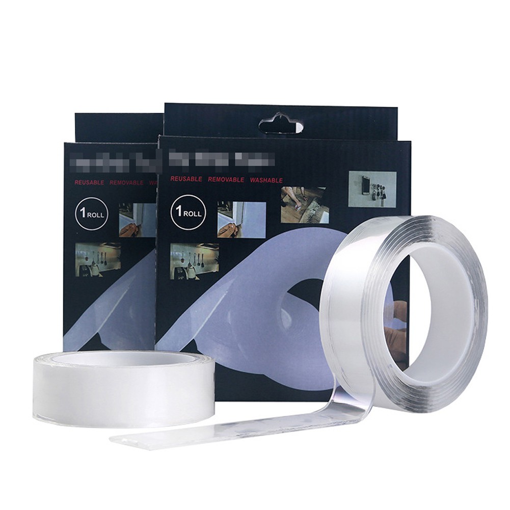 Cuộn Băng Dính Nano 1/2/3/5m Có Thể Dùng Nhiều Lần Tiện Dụng