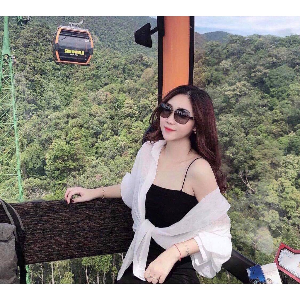 FREESHIP Set váy body kèm áo sơ mi buộc vạt áo khoác vải voan 💦20Charm💦 | BigBuy360 - bigbuy360.vn