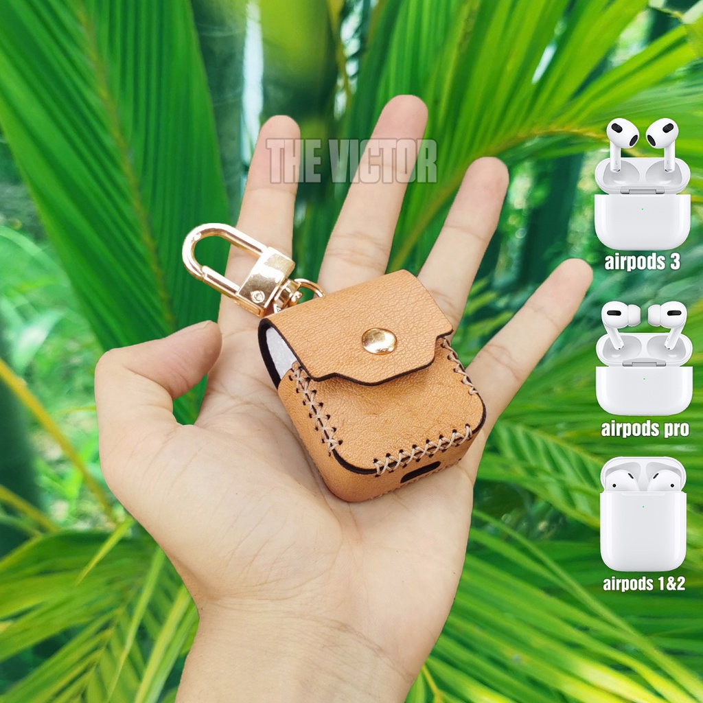 Bao da airpods handmade da dê (6 màu da tùy chọn)