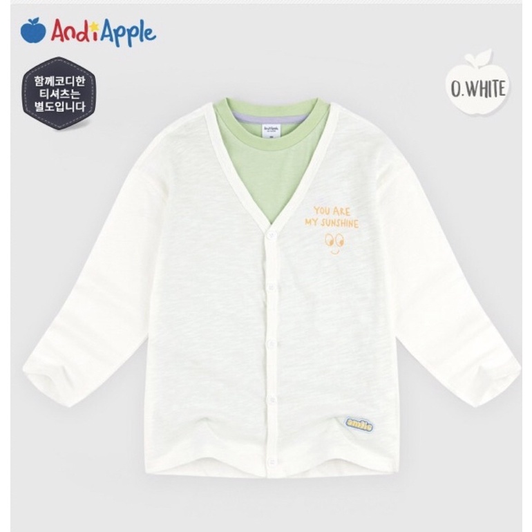 Cardigan cotton abpuca01 trắng AD2