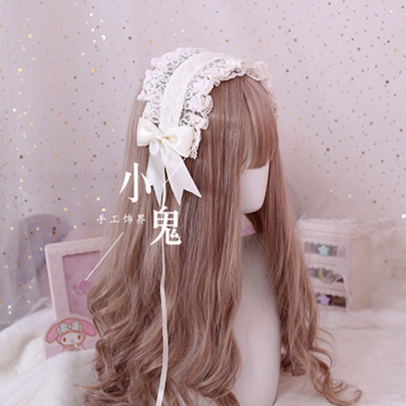 Băng Đô Ren Hoa Phong Cách Lolita Dễ Phối Đồ Cho Nữ