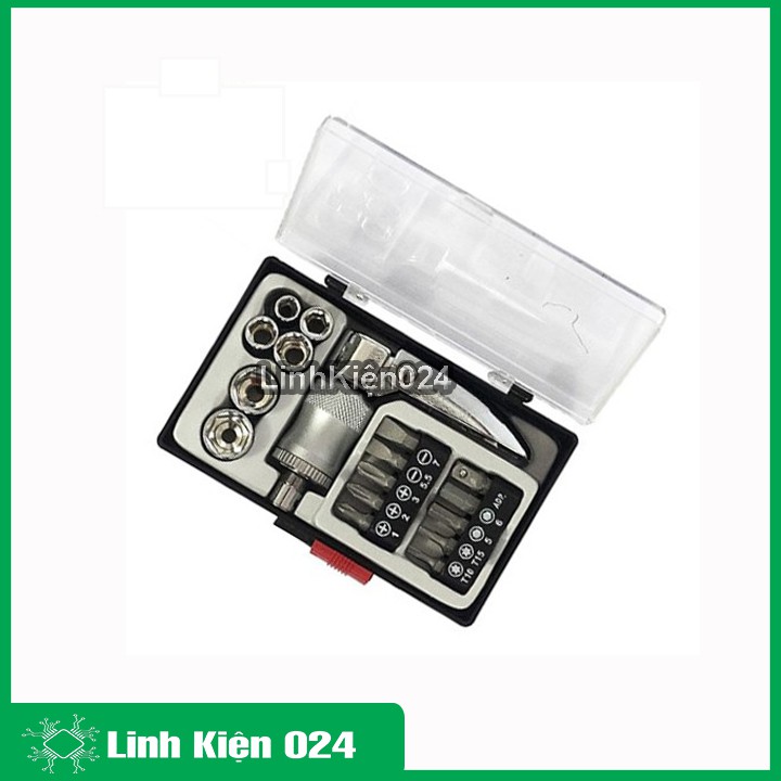 Bộ Tháo Bu Lông-Ốc Vít 17 Chi Tiết Tiện Lợi Nhanh Chóng (Không Lo Mỏi Tay)