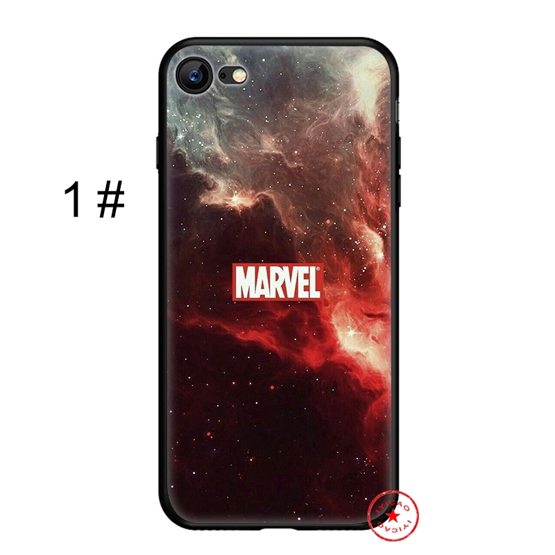 Ốp điện thoại mềm in hình logo Marvel cho iPhone X Xs MAX Xr 8 7 6 5 5S SE