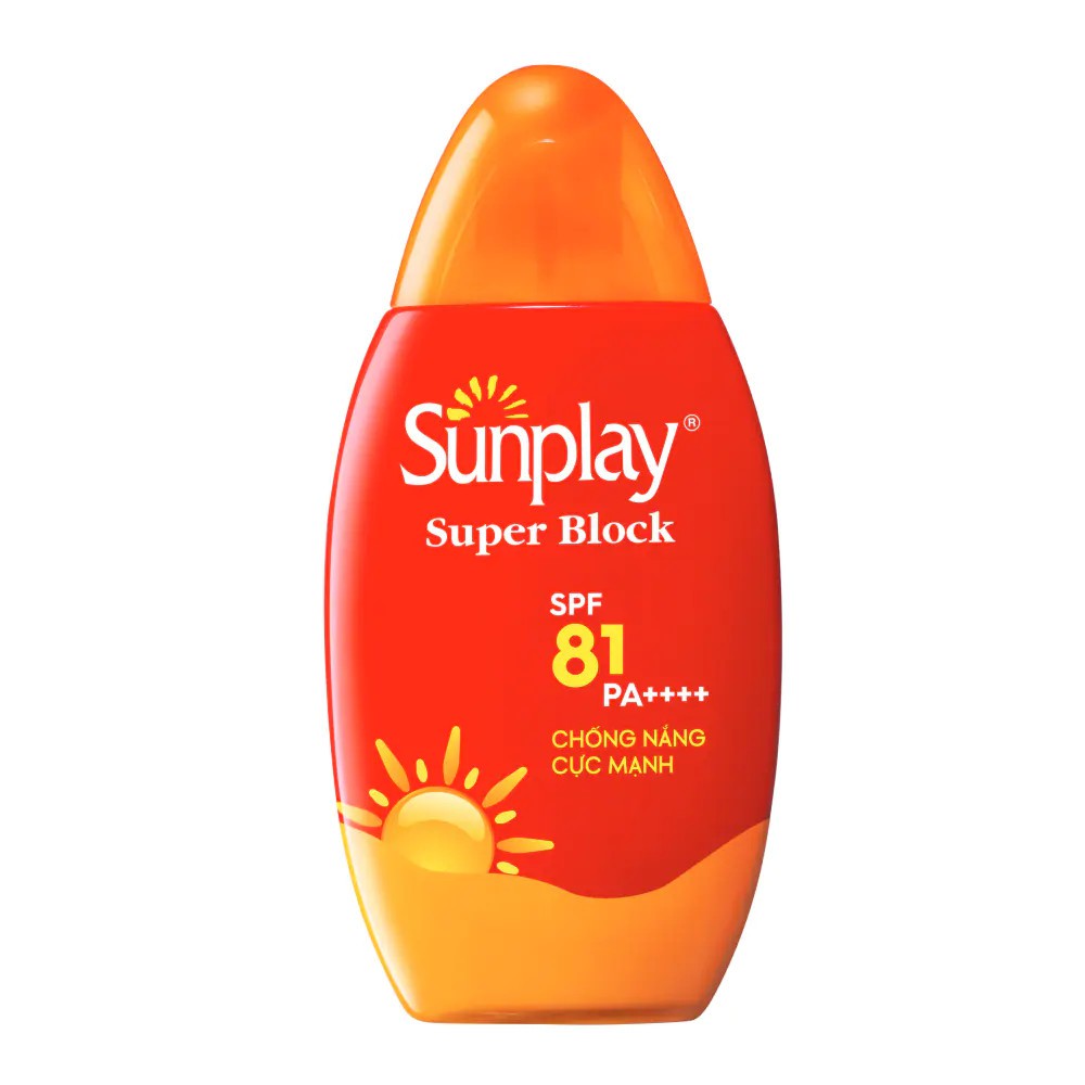 Kem Chống Nắng Sunplay Super Block SPF81 PA++++ Ngăn Sạm Da, Bảo Vệ Vượt Trội dạng Sữa