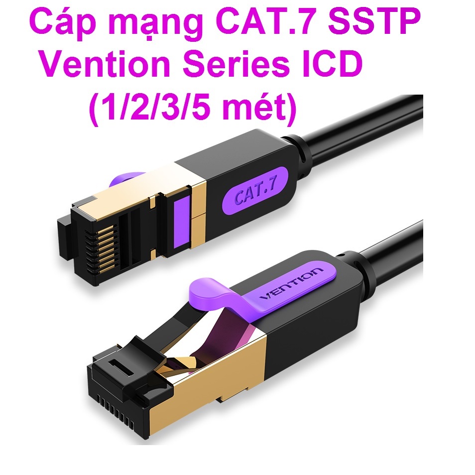 Cáp mạng CAT7 SSTP Vention ICD series (1/2/3/5/10 mét)
