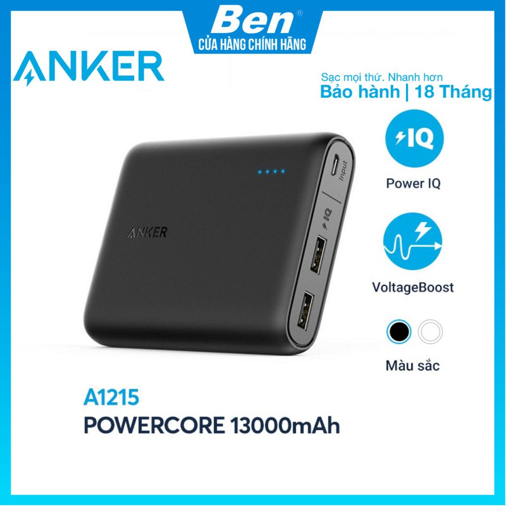 Pin sạc dự phòng ANKER PowerCore 13000mAh - A1215