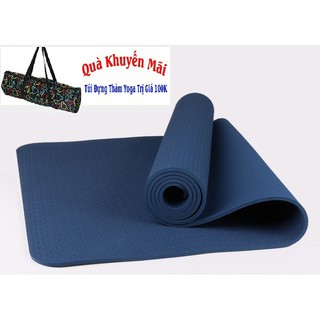 Thảm tập yoga TPE 8mm 1 lớp cao cấp ( tặng túi xịn)