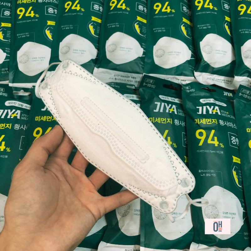 Khẩu trang jiya 4 lớp 3d KF94 chống bụi mịn pm2.5