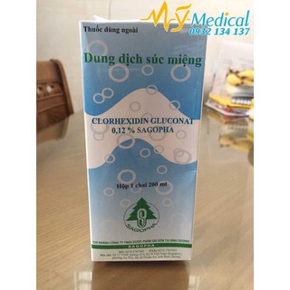 [Hàng y tế] Dung dịch súc miệng SAGOPHA 200ml