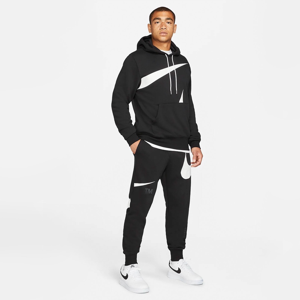 QUẦN DÀI NAM THỂ THAO NIKE SWOOSH SEMI-BRUSHED BACK PANTS - ĐEN