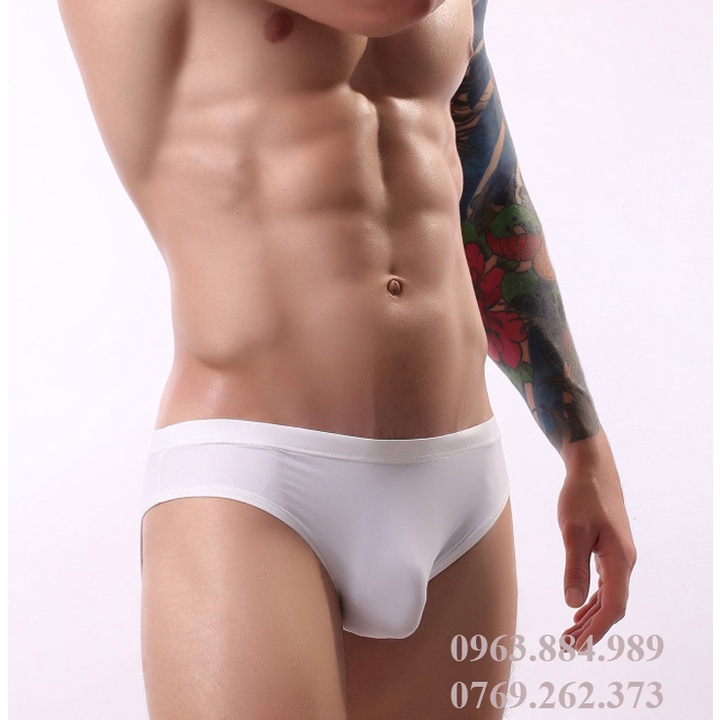 Quần lót nam dạng tam giác SX.04 chất thun lạnh đen, trắng cho anh em
