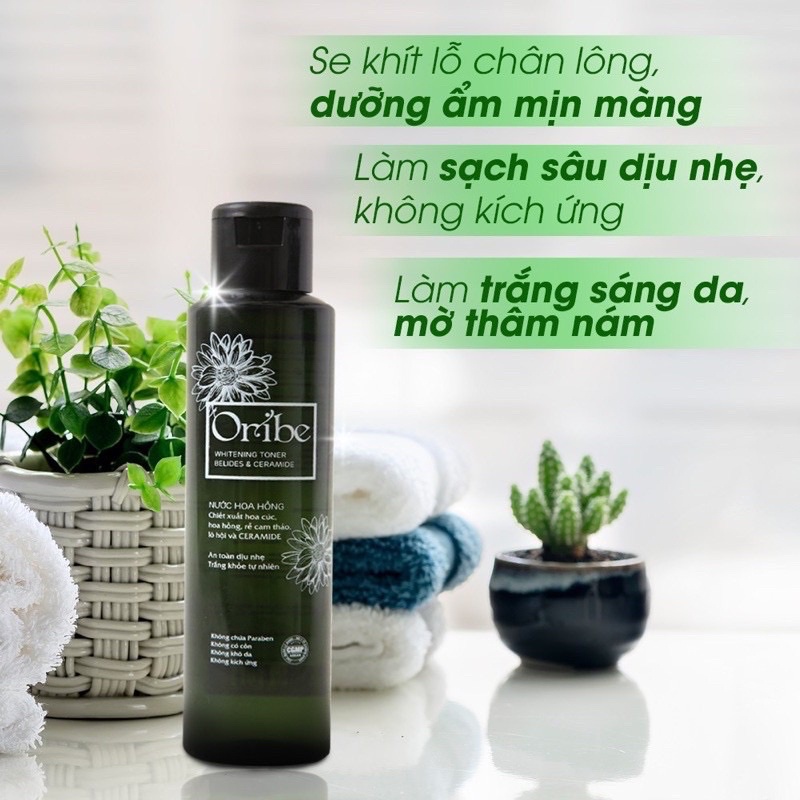 Nước hoa hồng Oribe An toàn dịu nhẹ, trắng khoẻ tự nhiên 150ML