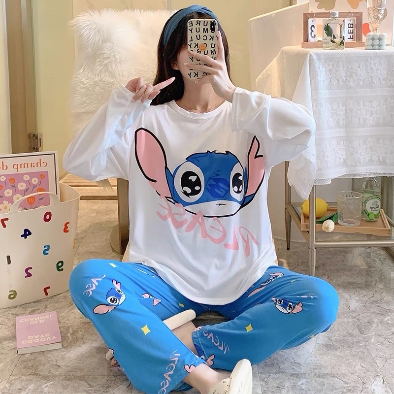 Bộ đồ ngủ dài tay chất cotton loại 1