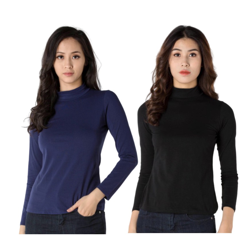 Combo 2 áo giữ nhiệt Vicci cổ 3P nhiều màu, chất liệu 100% cotton cao cấp