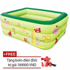 Bể bơi 3 tầng 2m1 + bơm điện