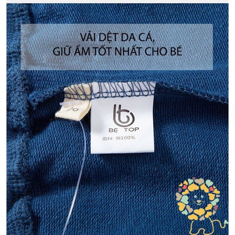 Quần nỉ dài trẻ em bé trai bé gái chất cotton mềm mỏng thấm mồ hôi in hình ngộ nghĩnh, mẫu mới 2020 hàng QC xuất khẩu