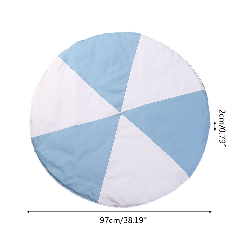 Thảm Cotton Mềm Mại Hình Tròn Phong Cách Bắc Âu Cho Bé Sơ Sinh