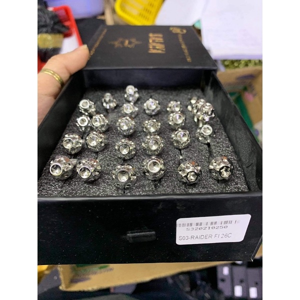 [ CÓ HỘP ] Ốc lốc máy Salaya chuẩn inox 304 cực đẹp đầy đủ các dòng xe