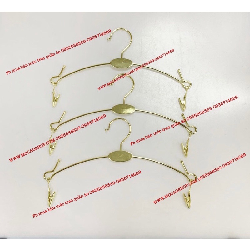 Combo 20 móc treo đồ lót, bikini , đồ bơi kim loại cao cấp
