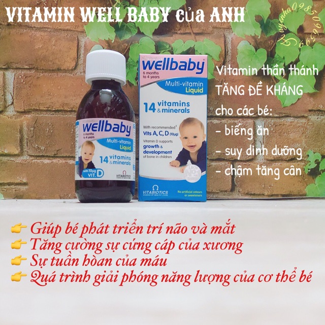 VITAMIN WELL BABY của ANH