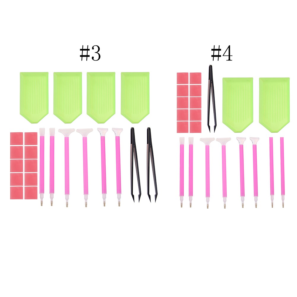 Bộ Phụ Kiện Bút Làm Tranh Đính Đá Kim Cương 5D Mini