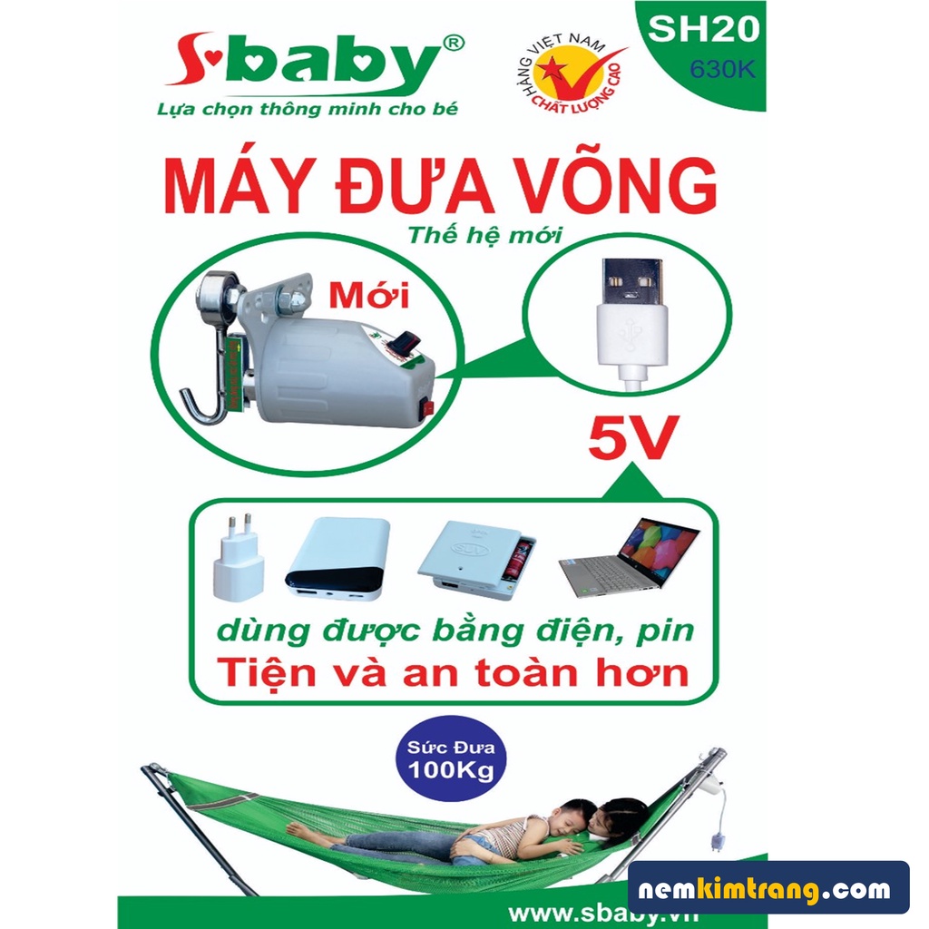 MÁY ĐƯA VÕNG SBABY CÓ CLIP - BÁO HÀNH 1 NĂM