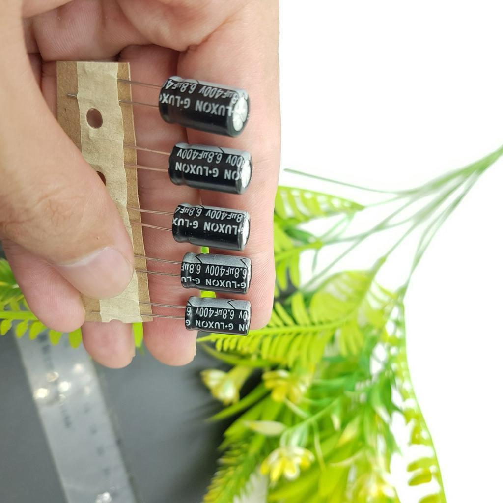 COMBO 100 Chiếc Tụ Hóa 6.8uF 400V 8x14MM Tụ Phân Cực Lọc Nguồn đầu vào ShopLinhKienM2M
