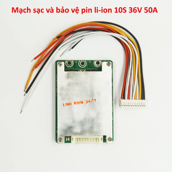 Mạch sạc và bảo vệ pin Li-ion 10S 36V 50A