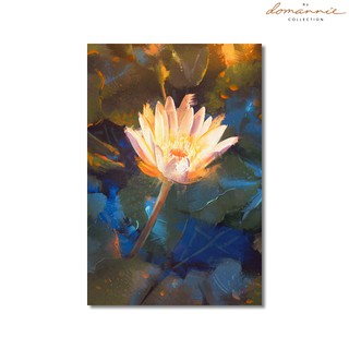 Tranh Hoa Sen Vàng Phong Thuỷ