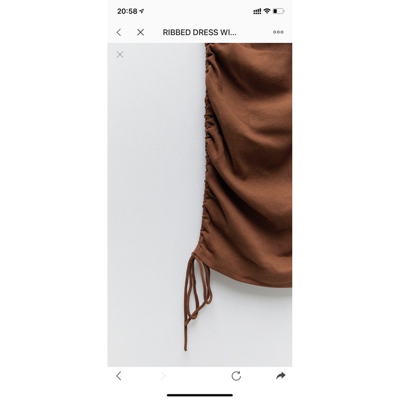 Váy Zara auth sẵn nâu size S