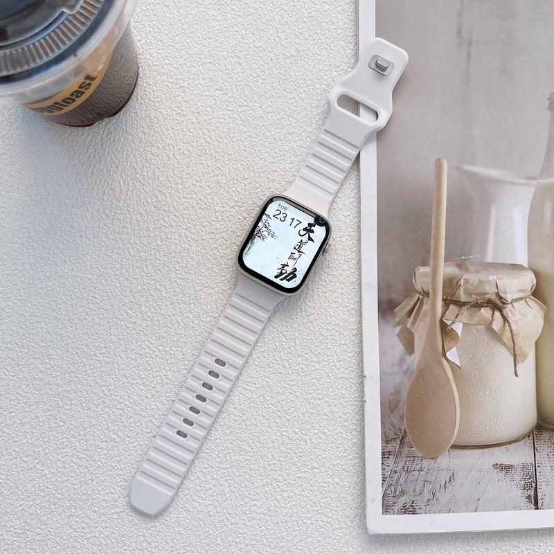 Dây Đeo Silicone 2022 Cho Đồng Hồ Apple watch 44mm 45mm 42mm iWatch 40mm 38mm 41mm 7 3 5 6 se