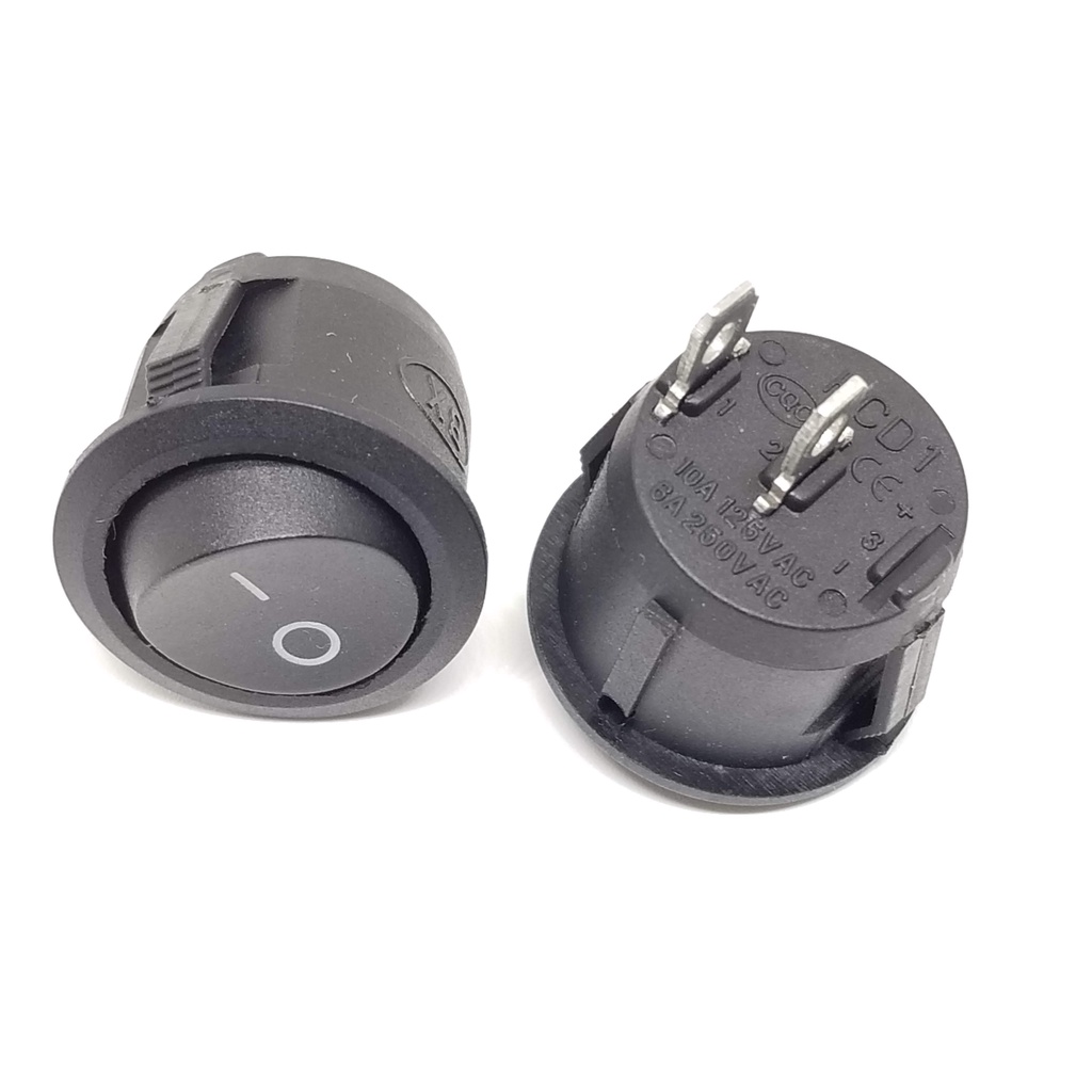 Công Tắc Bập Bênh Tròn 2 Chân 20mm