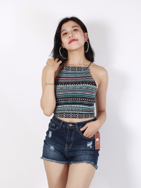 ÁO CROPTOP YẾM XUẤT KHẨU XỊN A024