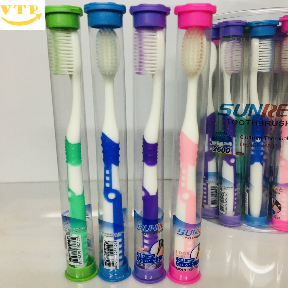 Combo 10 Bàn Chải Đánh Răng Sunree Thái Lan Siêu Mềm 0.01Mm