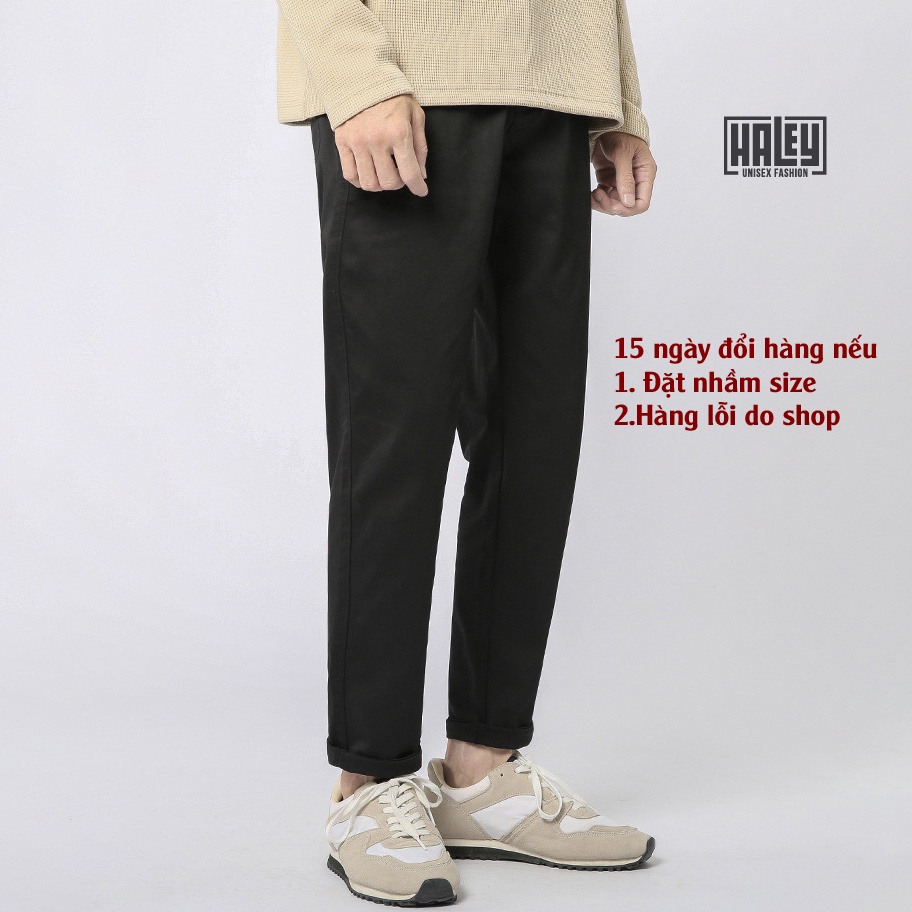 Quần Kaki Baggy trơn ống suông basic Unisex Nam Nữ co giãn trẻ trung năng động đường chỉ may kỹ by TEECHAN