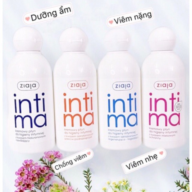 Dung dịch vệ sinh phụ nữ Intima Ziaja Ba Lan 200ml