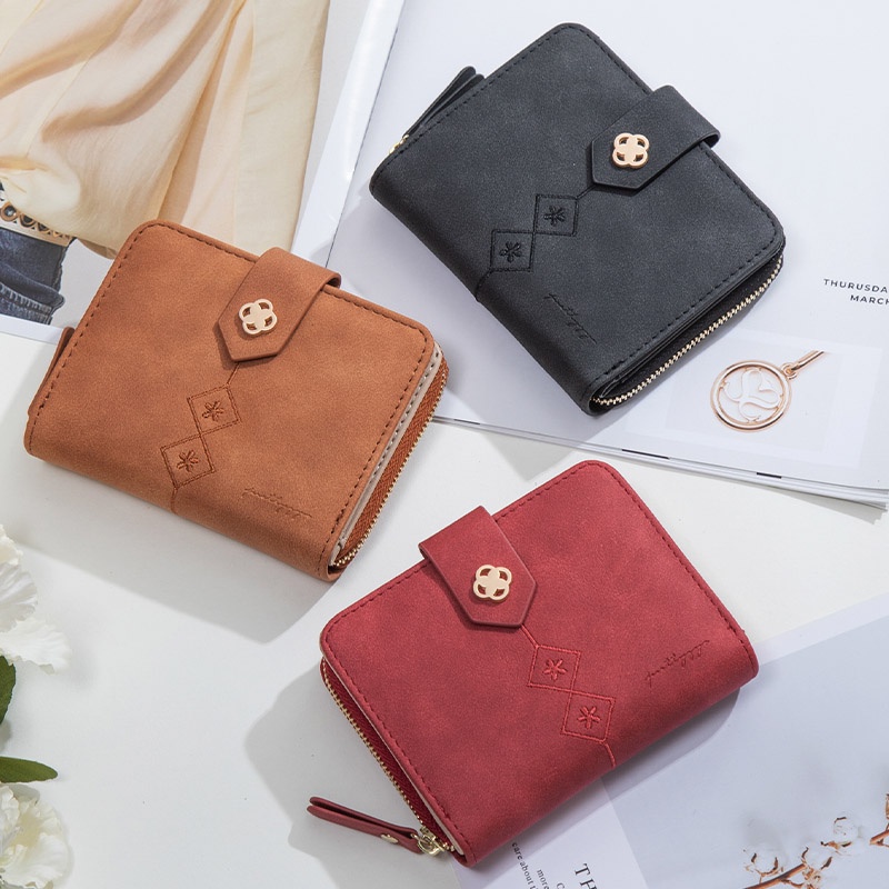 Ví Ngắn Đựng Thẻ Thiết Kế Dễ Thương Cho Nữ