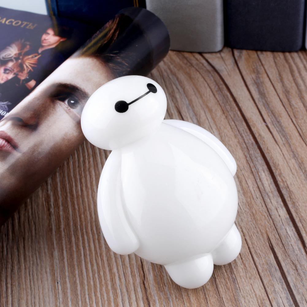 Đèn Ngủ Baymax Ngộ Nghĩnh Dễ thương, Đèn Ngủ Hoạt Hình Ánh Sáng Trắng Dịu Tiết Kiệm Điện, Bóng Điện Led Tiết Kiệm Điện