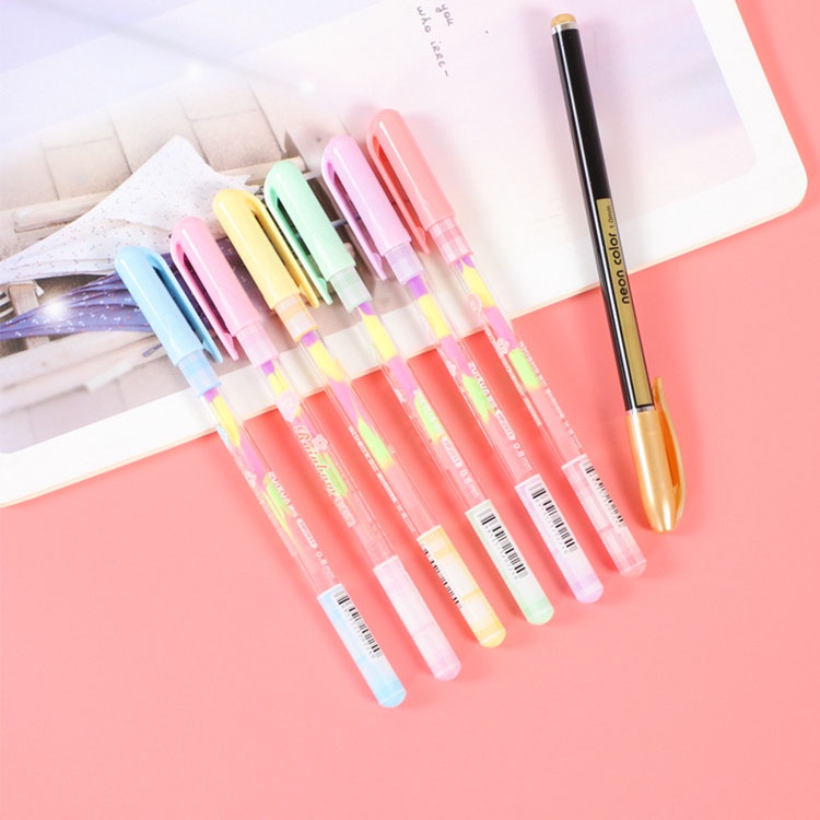 Set 6 /12 Bút Nhũ Màu cầu vồng màu sắc tươi tắn