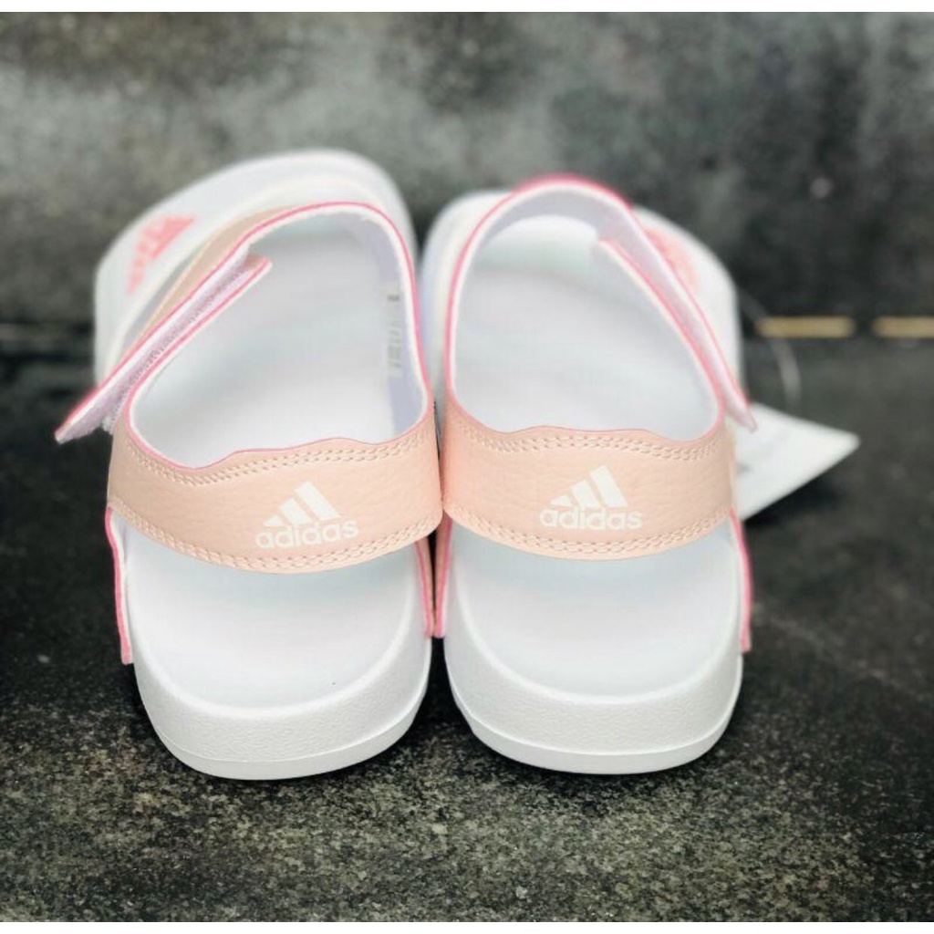 Giày Sandal -FREESHIP- Dép Sandal nam nữ , Quai hậu bền đẹp đế bằng siêu nhẹ, DAS hồng trắng