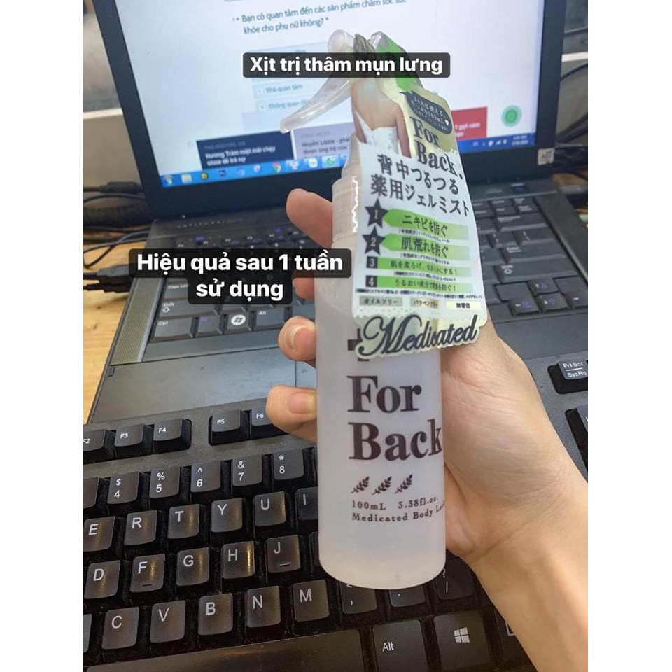 Xịt giảm mụn lưng For Back